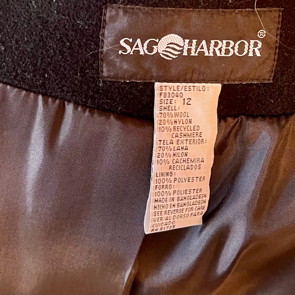 Sag Harbor black wool blazer - Picture 4 of 8